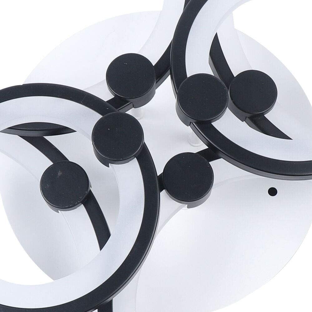 MONIPA 8 Heads Flush Mount LED Ceiling Light Fixture Lamp w/Remote Control Modern Acrylic Circle Ring Ceiling Lighting - for Dining Room Bathroom Bedroom Living room