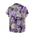 thumbnail image 3 of WREESH Men's Graphic Print Hawaiian Shirt Short Sleeve Button-Down Cotton Beach Shirt, Vintage Floral Design with Chest Pockets, 3 of 8