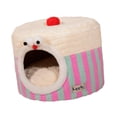 thumbnail image 2 of Cama cueva para gatos con cojín extraíble, forma semicerrada, cueva para gatos y tienda de campaña para mascotas, lugar cómodo para dormir para perros SG, 2 of 8