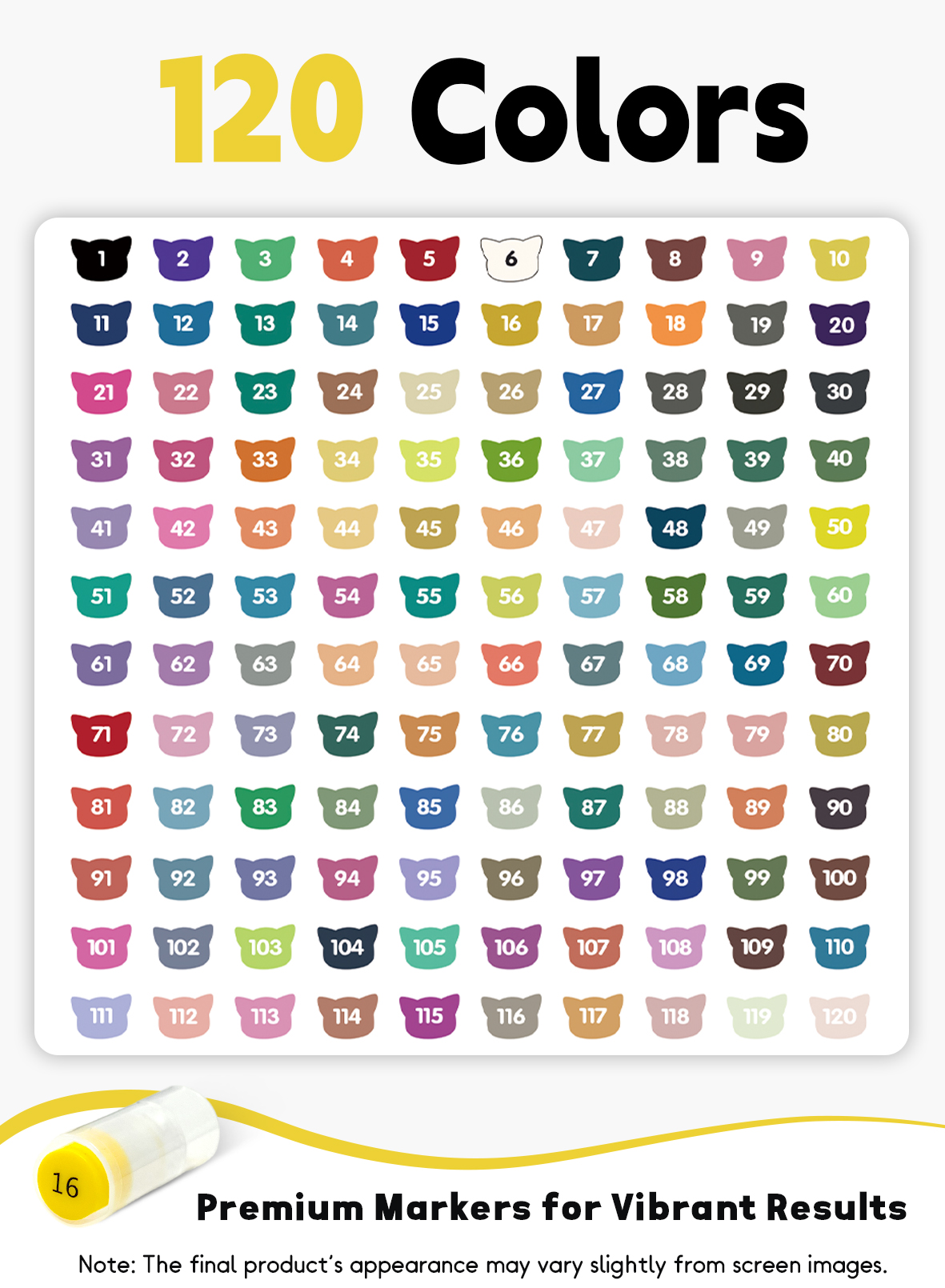 120 Colors Acrylic Paint Pens with Free App, Dual Tip Acrylic Paint Markers with Brush Tip and Fine Tip for Adults, Kids, Eggs, Wood, Rock, Canvas, Plastic, Stone, Glass, Ceramic