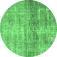 thumbnail image 1 of Ahgly Company Indoor Round Persian Emerald Green Traditional Area Rugs, 3' Round, 1 of 4