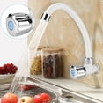 thumbnail image 4 of Grifo monomando de plástico ABS para agua fría para fregadero de cocina, grifo de lavabo apto para lavavajillas con obturador, 4 of 8
