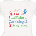 thumbnail image 4 of Inktastic Cardiologist Like Mommy Boys or Girls Long Sleeve Baby Bodysuit, 4 of 5