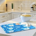 thumbnail image 6 of Yayeee Dish Drying Mat for Kitchen Counter 18"x24" Microfiber Absorbent Pad, Blue Bears, 6 of 7