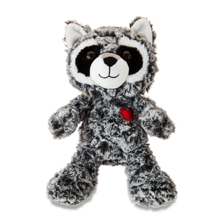 Valentine's Day Gray Swirl Raccoon Plush, by Way To Celebrate