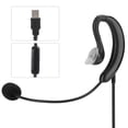 thumbnail image 3 of Auriculares para el gancho para el oído, auriculares de Alto rendimiento, auriculares USB, para skype para msn, 3 of 7