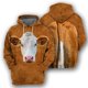 thumbnail image 3 of Sudadera con capucha con estampado de oveja, alpaca, toro y caballo para hombre, sudadera con capucha de manga larga con estampado 3D de animales, abrigo con capucha de gran tamaño para la calle, 3 of 5