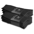 thumbnail image 1 of Beverly Hills Polo Club Mens Classic Ribbed Black Business Dress Socks Size 10-13, 1 of 5