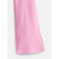 thumbnail image 3 of Wonder Nation Toddler Girls' Ribbed Top and Wide Leg Pants Set, 2-Piece, Sizes 12M-5T, 3 of 3