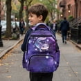 thumbnail image 4 of Yspwyqan Kids School Backpack for Boys Girls, 17 Inch Lightweight Bookbag, Galaxy Axolotl Large Capacity Daypack for Travel, Back to School Gifts for Ages 8-15, 4 of 7