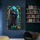 thumbnail image 4 of Pintura de diamante 5D DIY Taladro redondo completo Gato Vidrieras Decoración para el hogar Negro JShteea El nuevo, 4 of 9