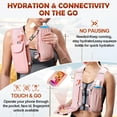 thumbnail image 2 of Chaleco de hidratación RAINSMORE Running con petaca blanda de 500 ml, color rosa, 2 of 8