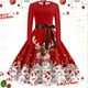 thumbnail image 1 of Vestidos Casuales Para Mujer 派对 Moda Femenina Casual Navidad Cuello En V Mujeres Navidad Gráfico Elegante Vestidos Sin Mangas Moda Sexy Floral, 1 of 3