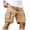 Khaki, variant on Zshosam Mens Shorts Casual Mens Casual Comfy Soft Linen Cotton Drawstring Active Sport Running Hiking Walk Shorts (Grey,L)