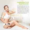 thumbnail image 5 of INSMART TENS Unit, Portable, Quad Channel Muscle Stimulator, 16 Modes, 20 Intensities, 10 Reusable Pads, Back Neck Pain, 5 of 7