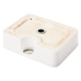 thumbnail image 4 of 16"x12" White Ceramic Vessel | Used in Multiple Scenarios, Stain-Resistant & Polished, 4 of 4