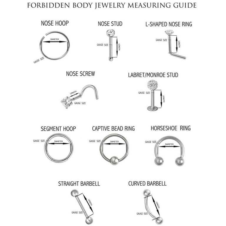 Mm Putting L Shaped Nose Ring In 20G Surgical Steel 6mm L-Shaped