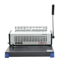 Manual Comb Type Apron Binding Machine Graphic Shop Office Apron A4 Clip Strip Punch Binding Machine ,Easy to Operate