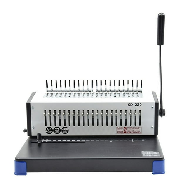 Manual Comb Type Apron Binding Machine Graphic Shop Office Apron A4 Clip Strip Punch Binding Machine