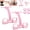 Pink, variant on 8 Tube Pedal Resistance Band with Handle – 3-in-1 Latex Foot Pedal Trainer for Back Stretch, Chest Expand, Home & Travel Gym