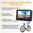 thumbnail image 4 of 1080P Bike Recorder Camera Portable Night Vision Bicycle Rear View Camera 4.3 Inch Monitor for Mountain,Road Bike,E-Bike,1 * Monitor 1 * Camera 1 * USB Cable 1 * Mount set,Black, 4 of 8