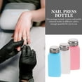 Tersarium 3Pcs Push Down Alcohol Bottles Empty Dispenser for Nail