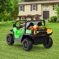 thumbnail image 3 of Ride On Dump Truck, 24V Ride On Car with Remote Control, Electric Dump Bed and Extra Shovel, Ride On Tractors Car with Music Player, Key Start for Safety, Gift for Kids, 3 of 8