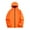 Orange, variant on JTieacloth Men's Fleece Coats Men Solid Color Hooded And Windproof Jacket With Zipper Cardigan Casual And Loose Sports Jacket Black