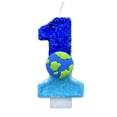 thumbnail image 1 of Clearance! Earth Themed Candles Earth Candles Earth Birthday Candles Earth Themed Birthday Candles Birthday Party Cake Decorations, 1 of 2
