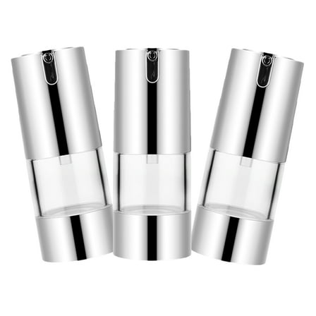 unbranded 3pcs Pump Dispenser Bottle Push Down Airless Pump Jars Empty Lotion Bottles Facial Cream Containers