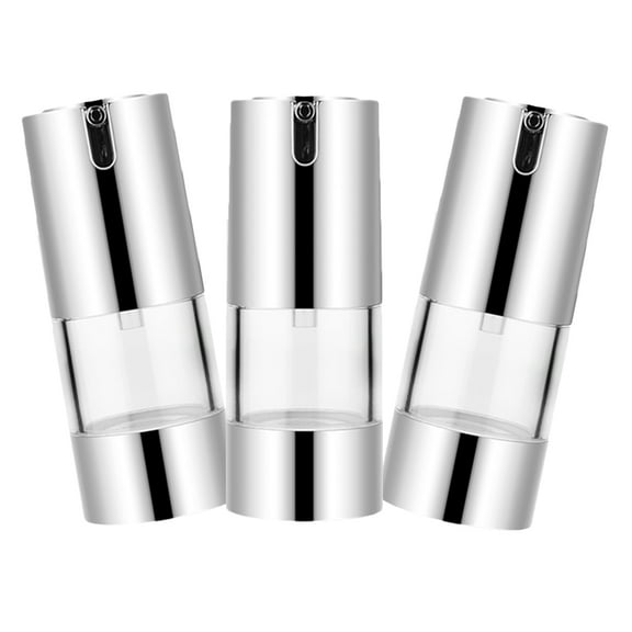 unbranded 3pcs Pump Dispenser Bottle Push Down Airless Pump Jars Empty Lotion Bottles Facial Cream Containers