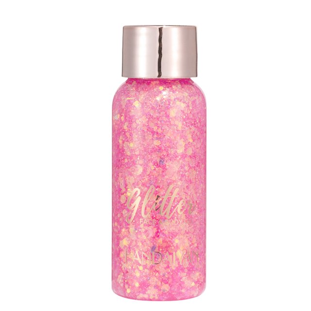 Body Glitter Gel Lentejuelas grandes de larga duración para cabello Cuerpo Sombra de ojos (Amarillo) Cgtredaw Para estrenar