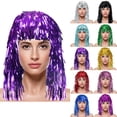 thumbnail image 5 of MEICHEN Colorful PET Fringe Wig Sparkling Festival Headpiece for Cheerleaders Sports Fans and Summer Essentials Fall Fashion Accessories, 5 of 5