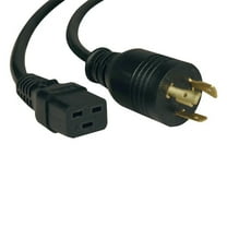 Tripp Lite C19 to L5-20P Heavy-Duty Extension Cord - 20A, 125V, 12 AWG, 10 ft., Black