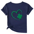thumbnail image 5 of Puntoco Liquidación de camisetas cortas para mujer Camiseta de manga corta con cuello redondo y estampado informal a la moda para mujer, 5 of 5