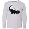 thumbnail image 3 of Inktastic Animals Cute Skunk Long Sleeve Youth T-Shirt, 3 of 5