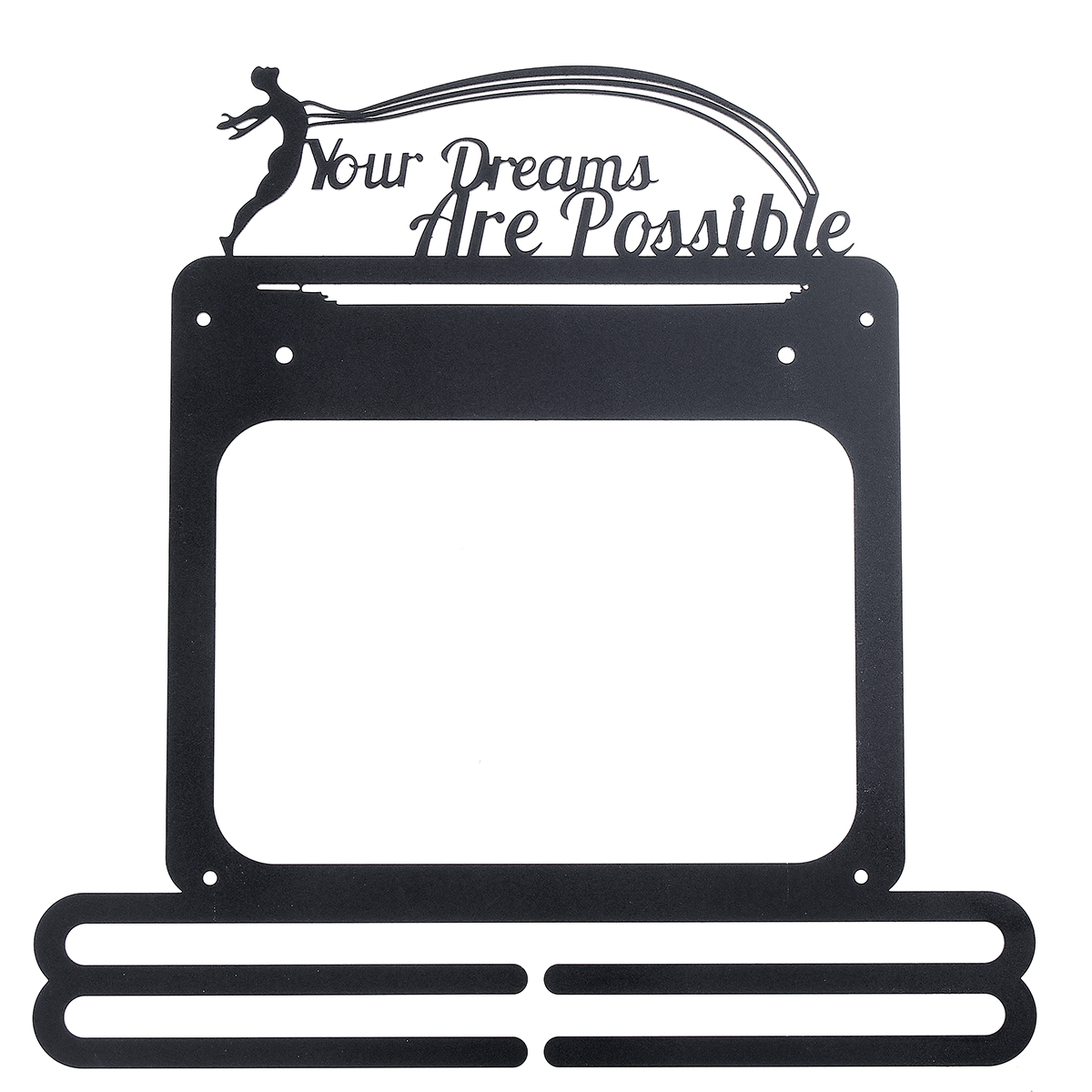 Running Medal Hanger,Marathon Medals Display Rack,Black Sturdy Steel Metal Holder,Wall Mount Over 50 Medals Hanger