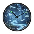 thumbnail image 2 of Voice Activated Clock with Glow Light 12 Inch Large Silent Wall Clock Battery Operated for Home Decor Books Flying, 2 of 8