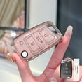 thumbnail image 4 of Three-button car anti-scratch key case for Skoda, for Tiguan, MK key case cover, 4 of 4