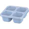 thumbnail image 2 of 4 Pack Contenants à Collation, Boîte à Bento Réutilisable, 4 Compartiments Contenants de Préparation de Repas pour Enfants Adultes, Contenants de Stockage Alimentaire Divisés pour École Travail Voyage (Mix), 2 of 8