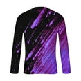 thumbnail image 5 of Big and Tall T Shirts for Men S-4X Plus Size Long Sleeve Round Neck Tees Tops Trendy Shooting-Star Printed Loose Casual Pullover Comfort Tshirts Shirt, 5 of 5