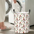 Laundry Basket Merry Christmas Santa Waterproof Laundry Hamper with