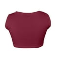 thumbnail image 4 of ABATAB Crop Tops for Women Trendy U Neck Camisole Tank Top Solid Going out Top Sleeveless Shirt Summer Clothes, 4 of 4