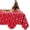 Red, variant on Yastouay Christmas Tablecloth Silver Snowflake Tablecloth White Rectangle Table Cover for Dinner Party, 60" x 120"
