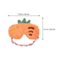 thumbnail image 2 of ORDDIART Cartoon Blindfold Eye Cover Plush Orange for Comfortable Travel 1Pcs, 2 of 8
