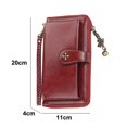 thumbnail image 2 of Nuevo bolso largo para mujer bolso de mano multifuncional con cremallera para teléfono móvil, 2 of 4
