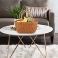 thumbnail image 6 of MLINS Imitation Rattan Woven Basket Picnic Basket Outdoor Food Fruit Basket Container, 6 of 8