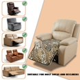 thumbnail image 6 of ZIATUBLES Tribal Sea Turtle Plumeria Print Recliner Chair Cover, Anti-Slip Quilted Recliner Couch Slipcover, Washable Furniture Protector for Living Room, Fits Most Standard Recliners, 6 of 8
