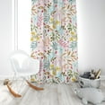 thumbnail image 3 of Floral Pattern Curtains, Boho Chic Wildflower Watercolor Drapes, Blackout Curtain for Door Patio Window Living Room Bedroom Closet, 3 of 7