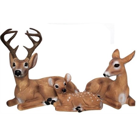 Deer Family Outdoor Garden Animal Statues